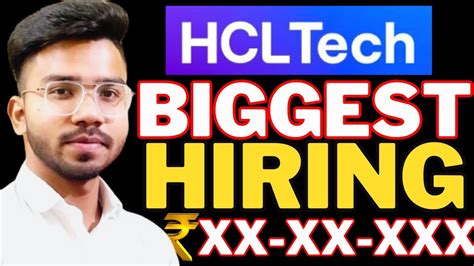 Hcl Biggest Hiring 2024 Off Campus Drive For 2023 2022 2021 Batch Youtube