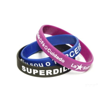 100 Pulseiras De Silicone Personalizadas Elo7