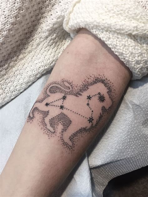 Minimalist Leo Constellation Tattoo