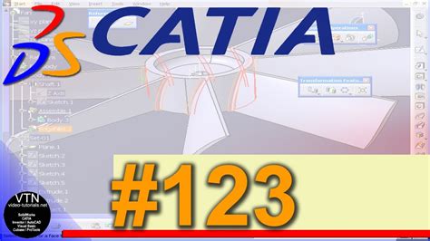 01 123 CATIA V5 TUTORIAL Surface Design Scaling YouTube