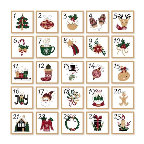 Weihnachtskalender Bilder Kostenloser Download Auf Freepik
