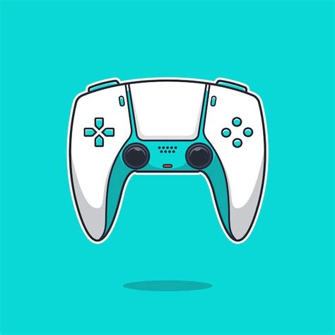 Premium Vector | Playstation stick controller cartoon illustration