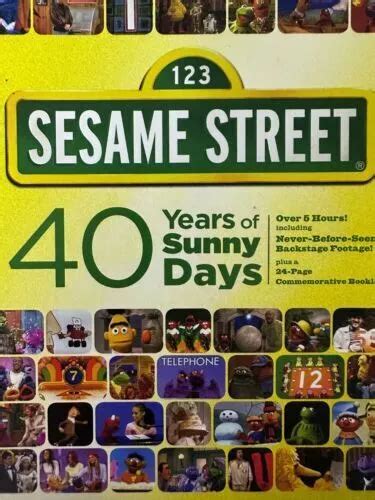 SESAME STREET 40 Years Of Sunny Days 2 X DVD Set Exc Cond Region 1