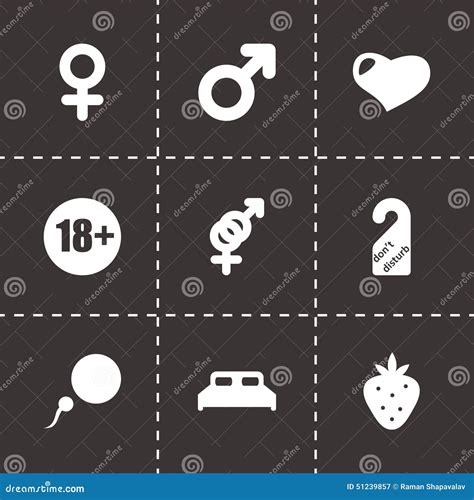 Vector Sex Icon Set Stock Vector Illustration Of Handcuffs 51239857