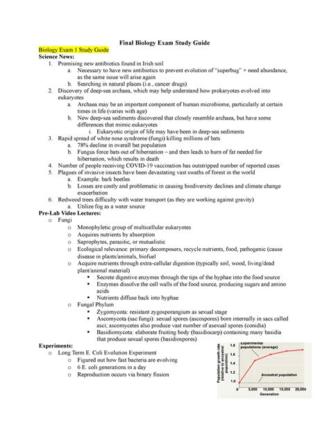 Final Biology Exam Study Guide Final Biology Exam Study Guide Biology