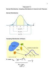 Understanding Normal Distribution Central Limit Theorem Course Hero