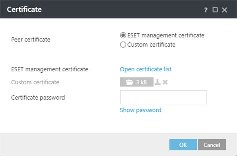 Set New Eset Protect Server Certificate Eset Protect Eset Online Help