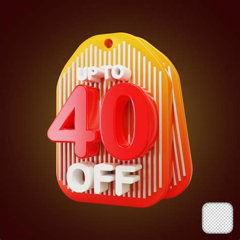 Premium Psd Up To Sale 40 Percentage Off 3d Illustration