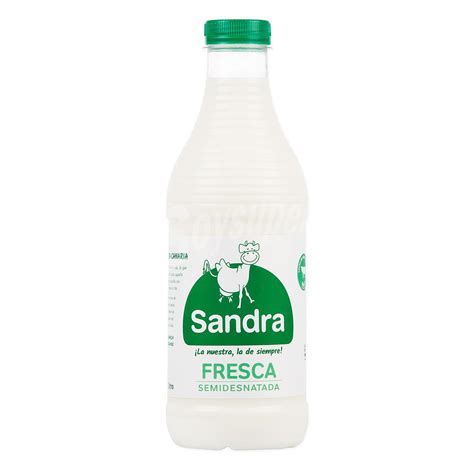 Sandra Leche Fresca Semidesnatada Sandra Botella 1 L