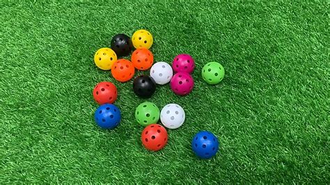 Mm Airflow Color Indoor Practice Golf Ball Bulk Perforated Small