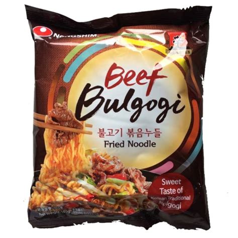 Nongshim Korean Traditional Beef Bulgogi Fried Noodle G Shopee