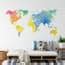 Sticker Mural Aquarelle Mappemonde Wall Art Fr