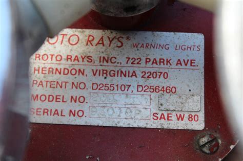 Roto Ray 3 Lamp Warning Light 1883429294