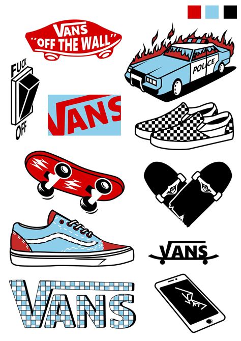 Vans stickers | Винтажные плакаты, Скейтбординг, Рисование маркерами ...