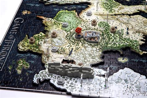 Game Of Thrones 3d Puzzle Westeros Map 1250 Pces