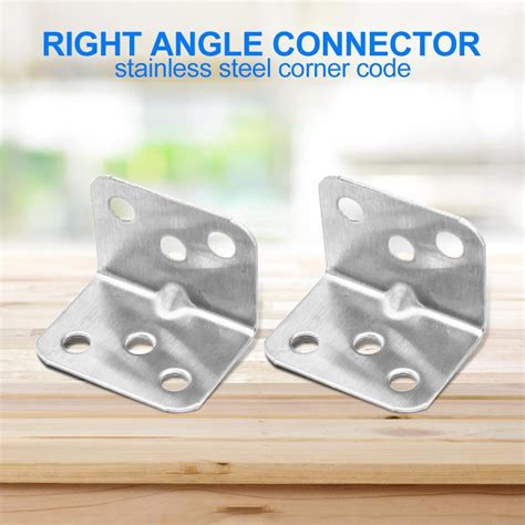 Pcs L Shaped Stainless Steel Angle Code Support Connector Fixing Frame