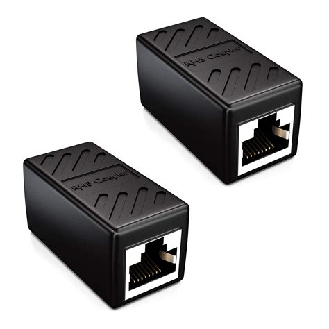 Deleycon 2 Pièces Rj45 Coupleur 1000 Mbit Gigabit Câble Lan Rallonge