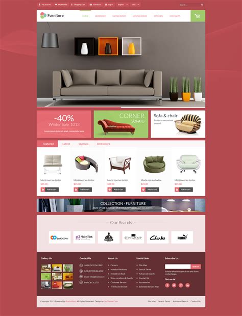 Leo Furniture - Minimal Decoration Prestashop Theme for Home Garden