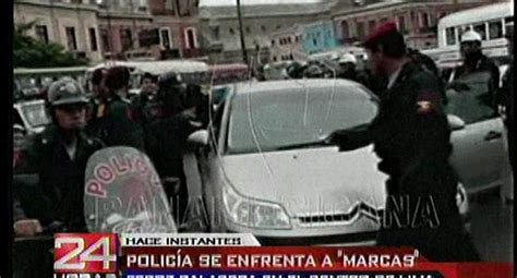 Polic As Y Marcas Desatan Balacera En El Centro De Lima Actualidad