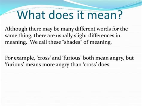 Ppt Shades” Of Meaning Powerpoint Presentation Id2497996