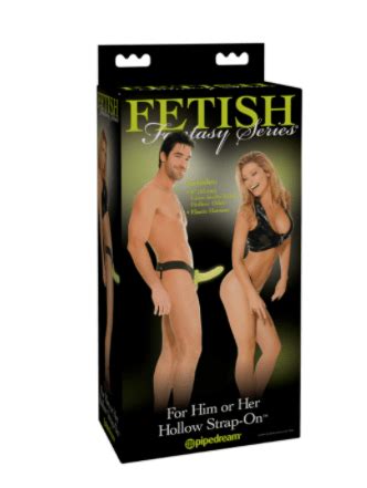 Fetish Fantasy Series For Him Or Her Hollow Strap On Glow In The Dark