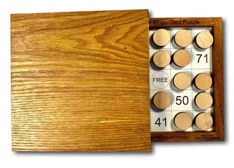 Bad Luck Bingo Wooden Brain Teaser Puzzle By Creative Crafthouse