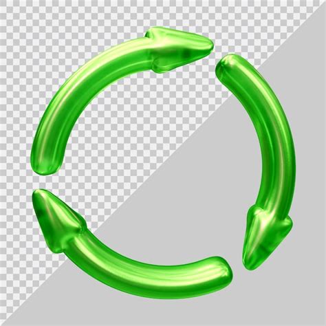 Premium Psd Recycle Icon Symbol Or Circular Arrows In D Render