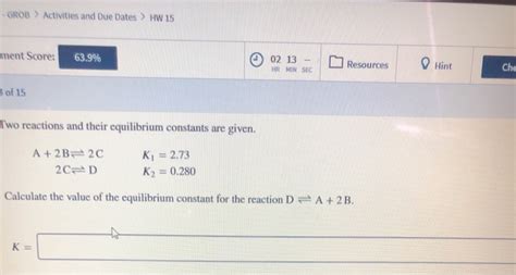 Solved Grob Activities And Due Dates Hw Ment Score Chegg