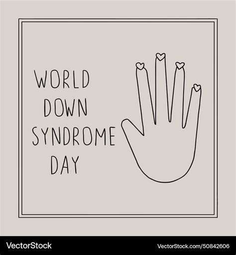 World Down Syndrome Day Royalty Free Vector Image