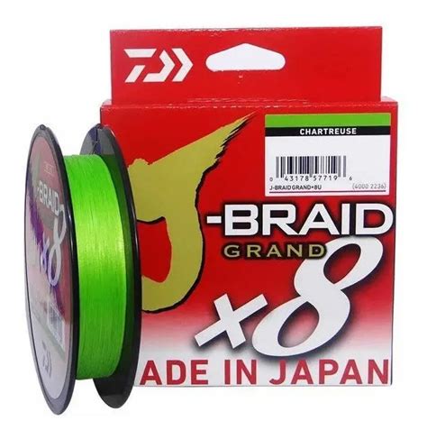 Linha De Pesca Multifilamento Daiwa J Braid X8 Verde Limao 30lbs 0