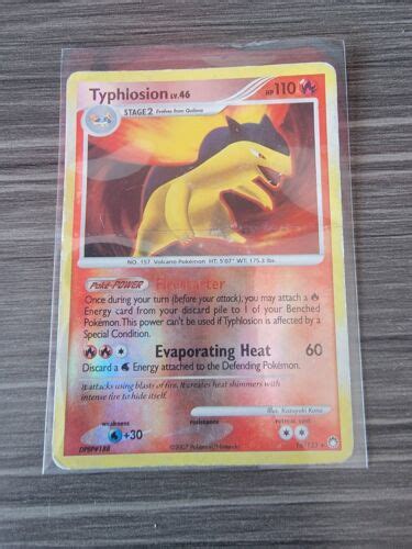 Typhlosion 16 123 Reverse Holo Rare Mysterious Treasures Pokemon Card