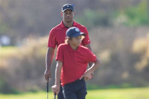 Tiger Woods And Charlie Woods 10 Special Photos From Sundays Round