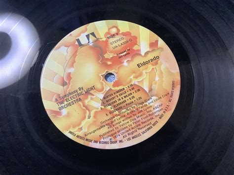 Vintage Electric Light Orchestra Eldorado Lp Vinyl United Artists Ua La339 Ebay