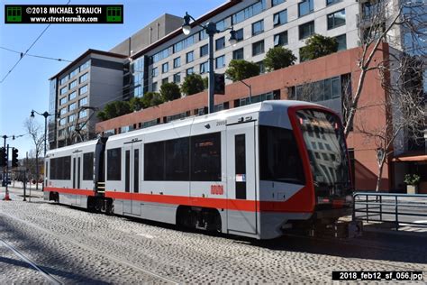 San Francisco Municipal Railway Siemens S200 Lrv4 Streetcars No 2001