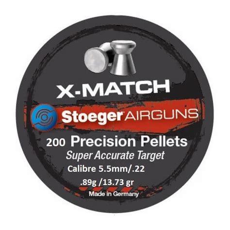 Stoeger X Match Flat 22cal Air Rifle Pellets Qty 200 Holts Gun Shop