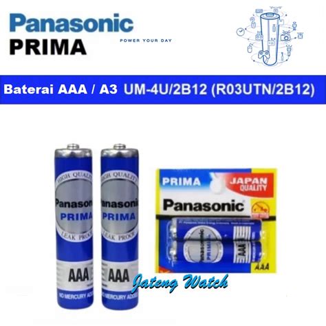 Jual Baterai Panasonic AAA A3 Prima Biru Original Japan Quality 2pcs