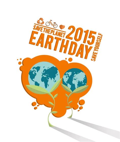 Earth Day Sign — Stock Vector © Vectorfusionart 70583431