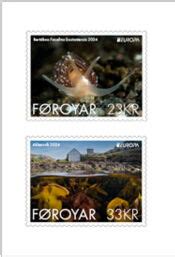 Stamp Europa C E P T Underwater Flora And Fauna Faroe