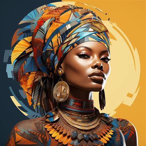 Premium Photo Photo Of African People Colorful Illustration Of Africa