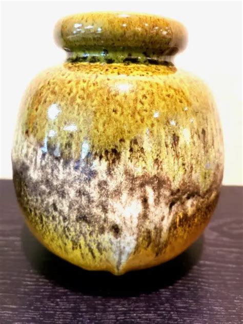 RARE VINTAGE 1960 S Scheurich Keramik Fat Lava Vase 284 19 W Germany