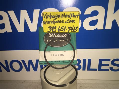 VINTAGE WISECO MOTORBIKE PISTON RINGS 2141RS MOTORCYCLE PISTON RINGS - VINTAGESLEDPARTWAREHOUSE.COM