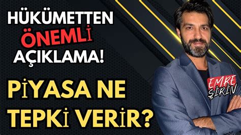 CEVDET YILMAZ DAN ÖNEMLİ AÇIKLAMALAR PİYASA NE YAPAR Emre ŞİRİN