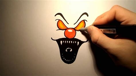 Scary Clowns Drawing at GetDrawings | Free download