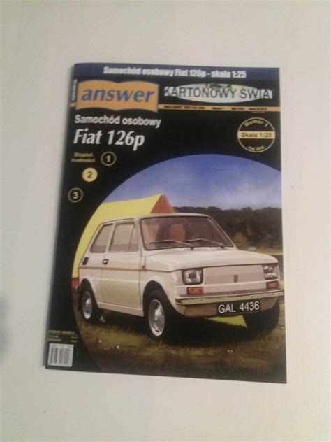 Model kartonowy Answer Fiat 126p Wrocław Psie Pole OLX pl