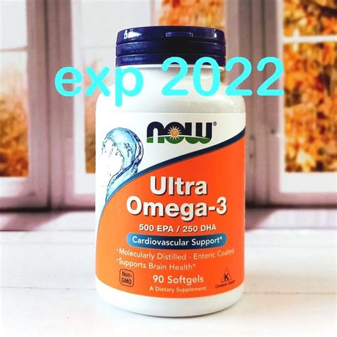 Jual Now Foods Ultra Omega 3 500 Epa250 Dha 90 Softgels Now Food Omega