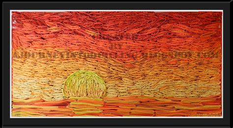 A Journey Into Quilling And Paper Crafting Orange Sunset Quilled