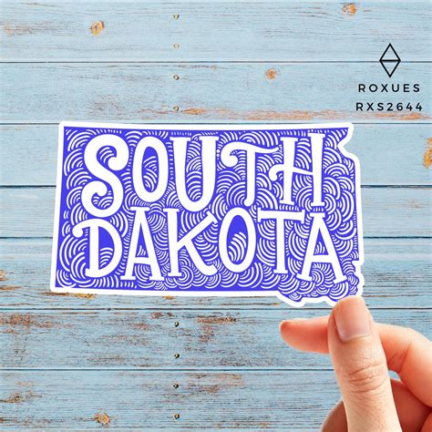 South Dakota State South Dakota Sticker South Dakota Pride Etsy