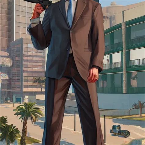 Aznar In Gta V Cover Art By Stephen Bliss Artstation Stable