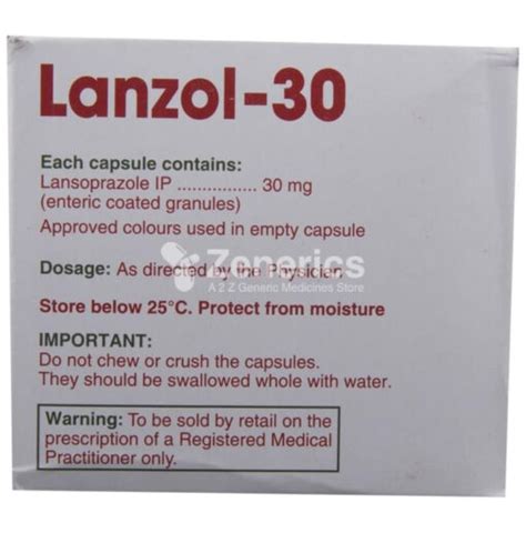 Lanzol 30 Capsule Zenerics