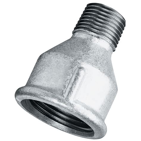 Galvanised Bspt Male X Bspp Female Reducing Socket 246 Malleable